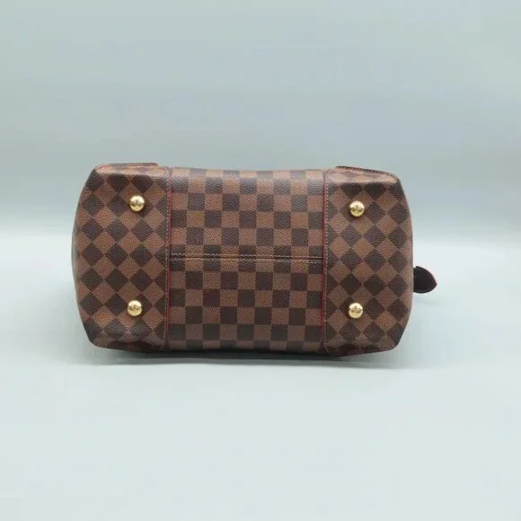 100% Authentic Louis Vuitton Caissa Brown Damier Ebene Canvas Tote - Picture 5 of 12